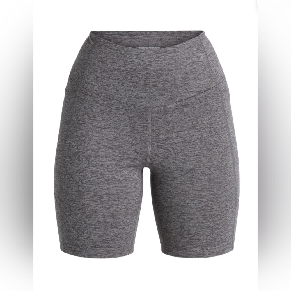 Athletic Works Women's Size XS (0-2) High Rise Bike Shorts Charcoal Grey Heather